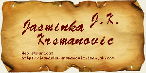 Jasminka Krsmanović vizit kartica